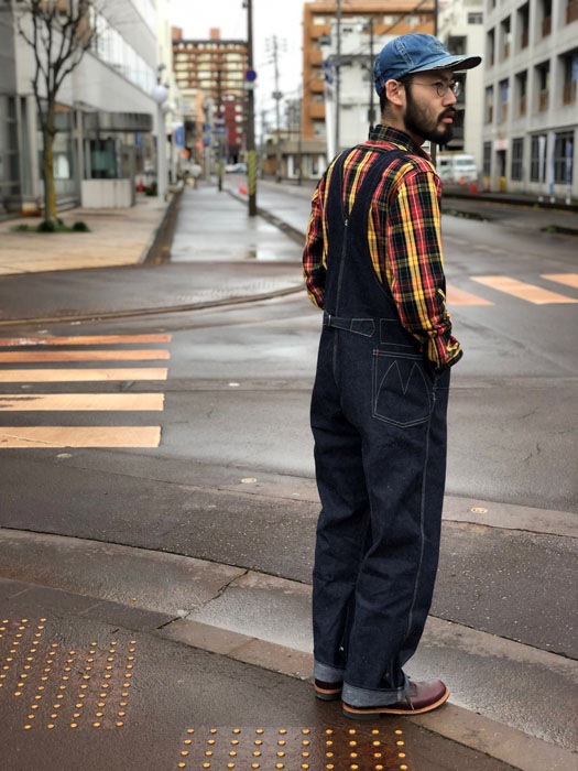 MFSC"HI DESERT"11oz BLUE DENIM "PLACER" OVERALLS