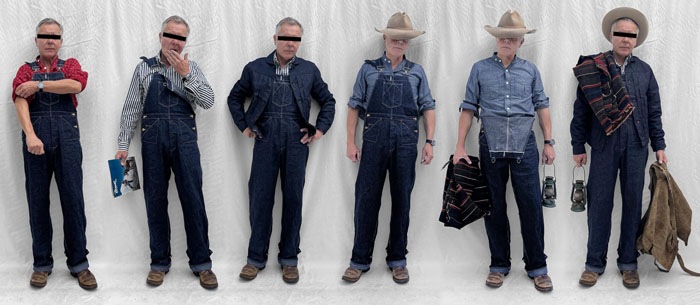 MFSC"HI DESERT"11oz BLUE DENIM "PLACER" OVERALLS