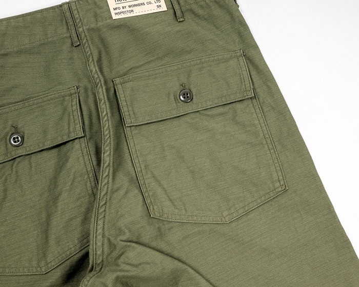 BAKER PANTS TRACE MIL-838-D 10296 REVERSED SATEEN