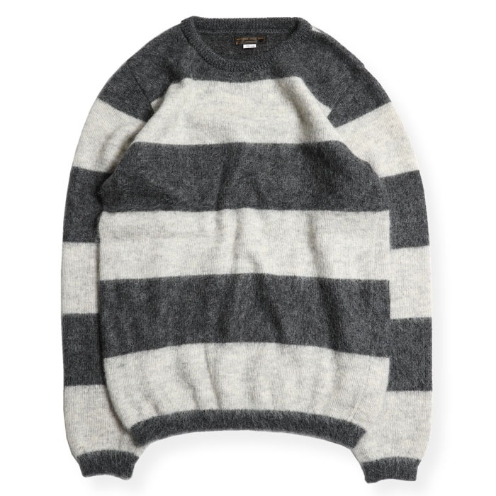 BORDER MOHAIR SWEATER