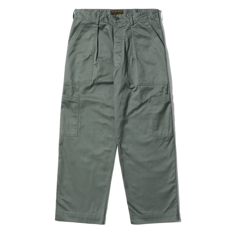 Lot No. BR42636 / TROUSERS, UTILITY, COTTON SAGE GREEN