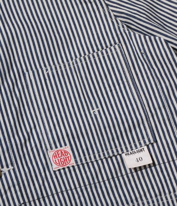 Lot No. HD15235 / HEADLIGHT 11oz. EXPRESS STRIPE WW II WORK COAT