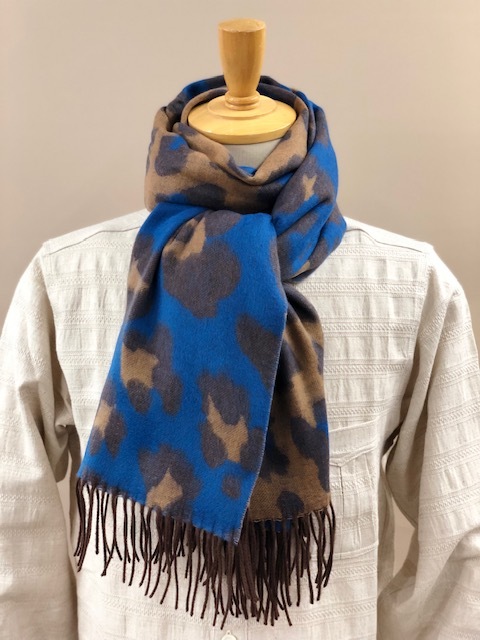 CASHMINK SCARF BY V.FRAAS LOT1666��"Leopard Pattern"