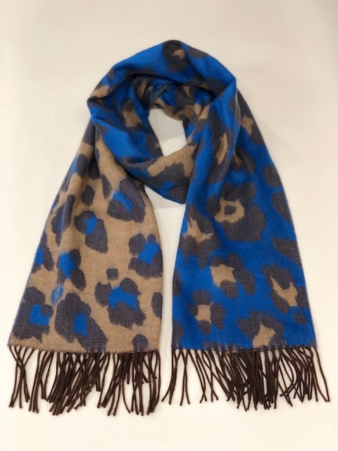 CASHMINK SCARF BY V.FRAAS LOT1666��"Leopard Pattern"