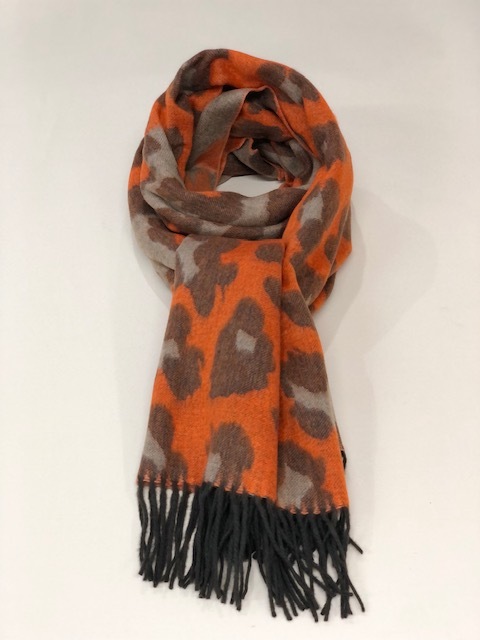CASHMINK SCARF BY V.FRAAS LOT1666��"Leopard Pattern"