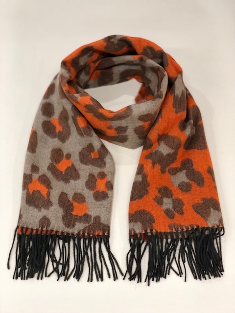 CASHMINK SCARF BY V.FRAAS LOT1666��"Leopard Pattern"