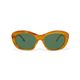GREYHOUND amber marble / green lens