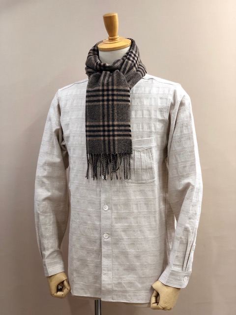 HIGH QUALITY WOOL KNITING SCARF BY V.FRAAS LOT1667��"GLEN CHECK"