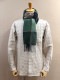 RECYCLED POLYESTER & COTTON KNITING SCARF BY V.FRAAS LOT1667 "PLAID CHECK"