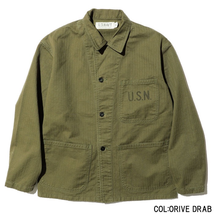 NAVAL WORK Jkt. N-3 TYPE Herringbone Twill Custom  "WATKINS-JF"