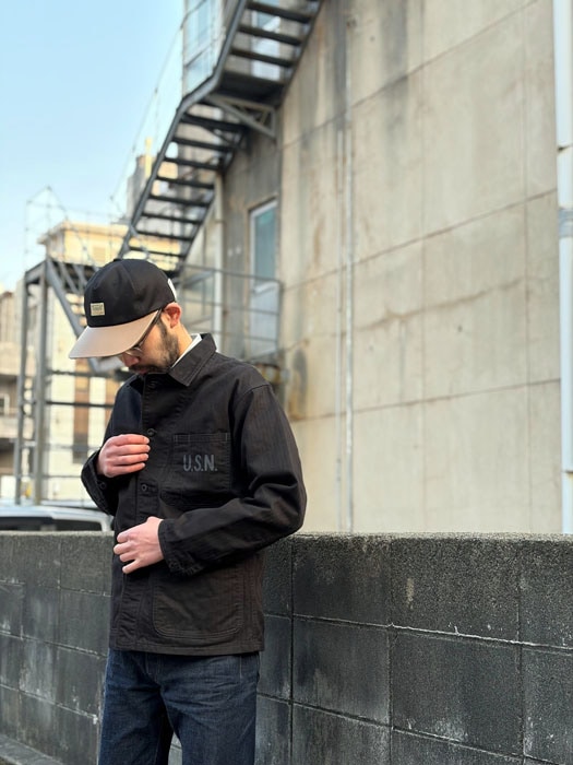 NAVAL WORK Jkt. N-3 TYPE Herringbone Twill Custom  "WATKINS-JF"
