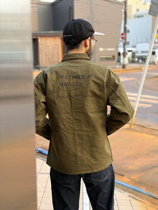 NAVAL WORK Jkt. N-3 TYPE Herringbone Twill Custom  "WATKINS-JF"