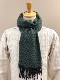 RECYCLED POLYESTER & COTTON KNITING SCARF BY V.FRAAS LOT1667 "Shepherd Check"
