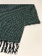 RECYCLED POLYESTER & COTTON KNITING SCARF BY V.FRAAS LOT1667 "Shepherd Check"