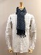 RECYCLED POLYESTER & COTTON KNITING SCARF BY V.FRAAS LOT1667 "Shepherd Check"