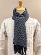 RECYCLED POLYESTER & COTTON KNITING SCARF BY V.FRAAS LOT1667 "Shepherd Check"