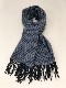 RECYCLED POLYESTER & COTTON KNITING SCARF BY V.FRAAS LOT1667 "Shepherd Check"