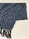 RECYCLED POLYESTER & COTTON KNITING SCARF BY V.FRAAS LOT1667 "Shepherd Check"