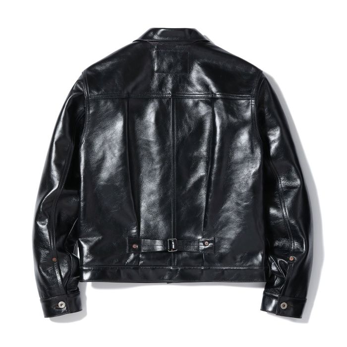 Lot No. BR80665 / WILLIAM GIBSON COLLECTION BLACK LEATHER BLOUSE