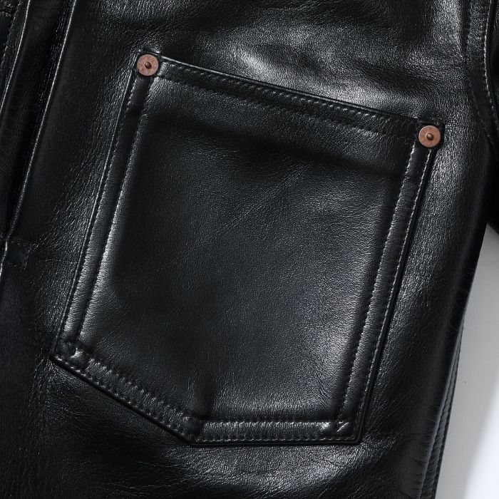 Lot No. BR80665 / WILLIAM GIBSON COLLECTION BLACK LEATHER BLOUSE