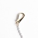 18K GOLD INFINITY HOOK & SV CHAIN S
