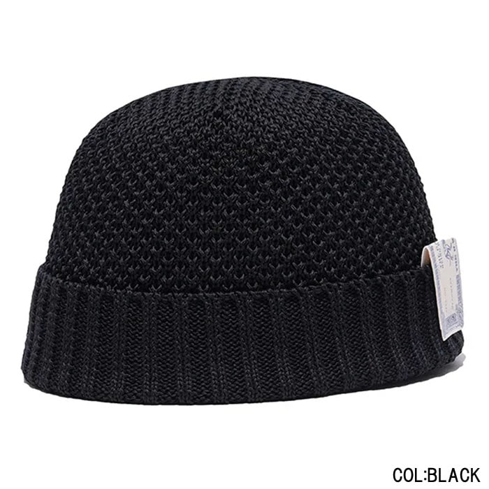 SEED STITCH KNIT CAP