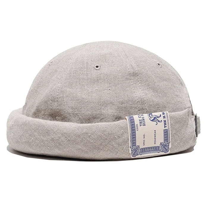 LINEN CANVAS ROLL CAP