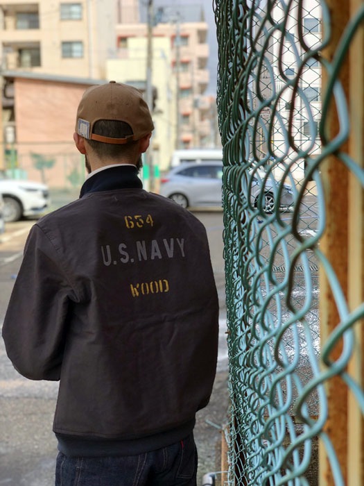 Civilian Deck Jkt. "654 U.S.NAVY WOOD" CUSTOM