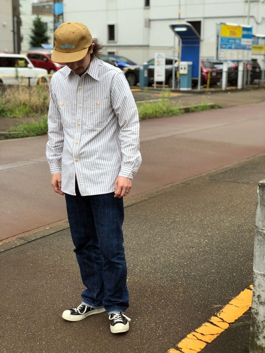 MFSC"MADE IN USA"NOS AMERICANA STRIPE WORKMAN SHIRTS