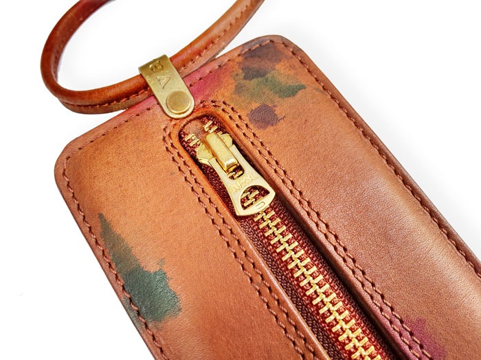 VS-790P PRINT LEATHER NECK WALLET