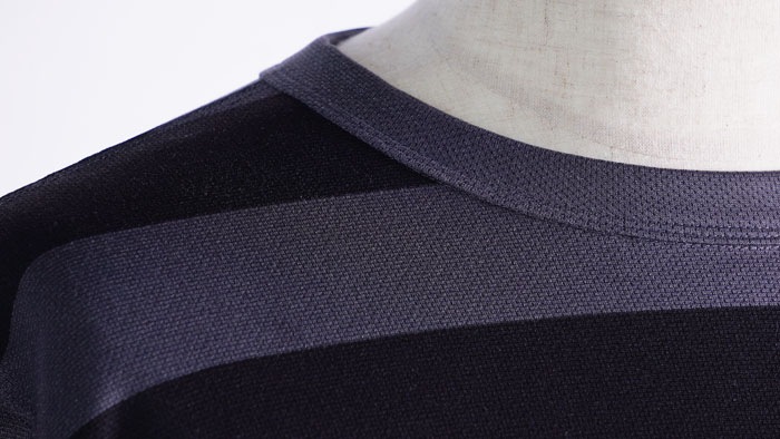POWER DRY BORDER SHORT TEE