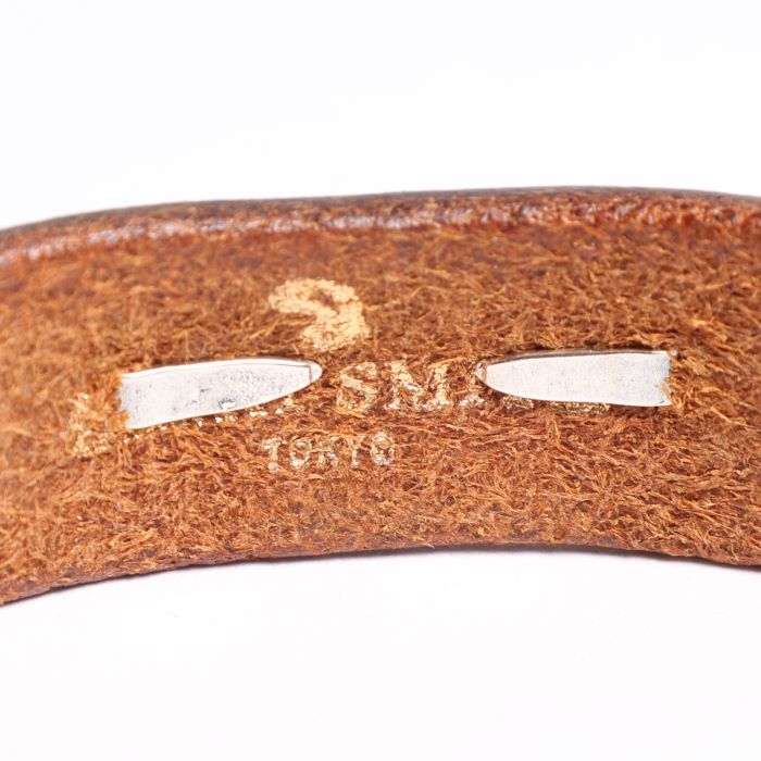 BR-0118 BUTTERFLY SHELL LEATHER BRACELET