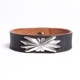 BR-0118 BUTTERFLY SHELL LEATHER BRACELET