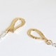 18K GOLD INFINITY HOOK & SV CHAIN L
