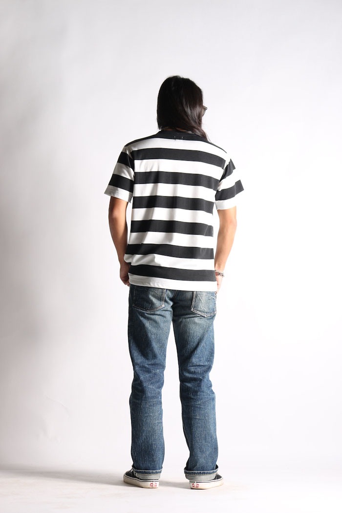 POWER DRY BORDER SHORT TEE