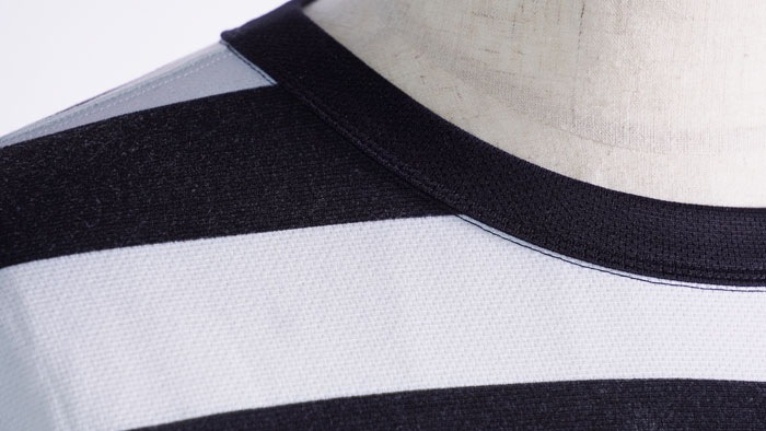 POWER DRY BORDER SHORT TEE