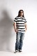 POWER DRY BORDER SHORT TEE