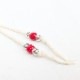 NL-0155 KARAKUSA ROSE PENDANT NECKLACE(18K GOLD ACCENT)