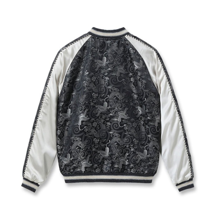 Lot No. TT15717-119 / Early 1950s Style Rayon Brocade �� Acetate Souvenir Jacket TOYO ENTERPRISE 60th Anniversary Special Edition ��TIGER & DRAGON�� (BROCADE) �� ��EAGLE��