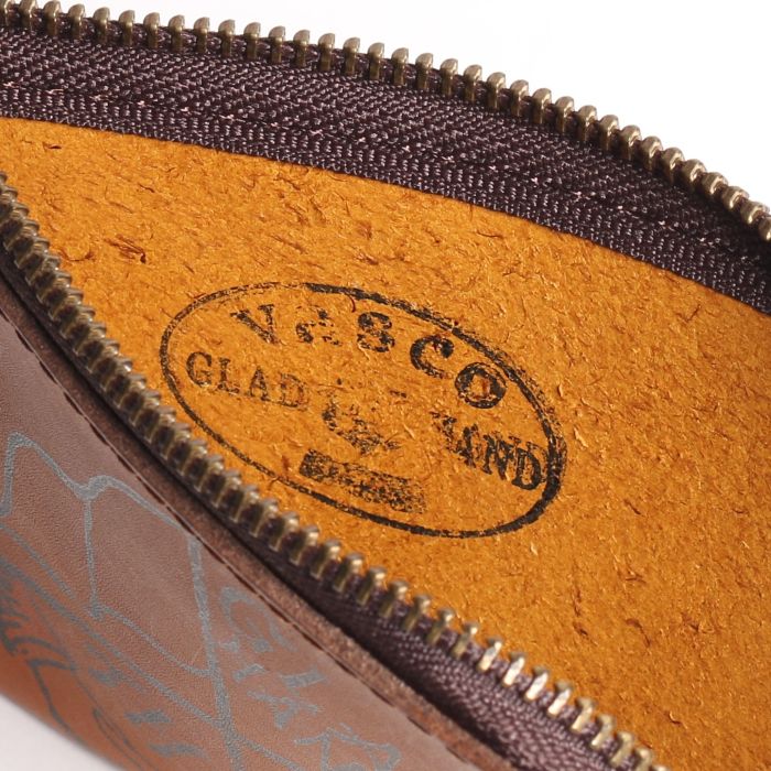 LEATHER COIN CASE"GLAD POSTALS"��VASCO �� GLADHAND��