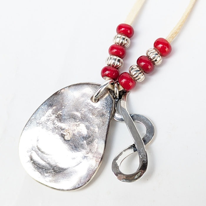 NL-0155 KARAKUSA ROSE PENDANT NECKLACE(18K GOLD ACCENT) COMBINATION NECKLACE