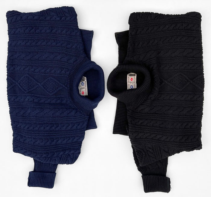 MFSC"FROGSVILLE"COTTON CABEL-KNIT ROLL-NECK"MARINER"SWEATER INDIGO