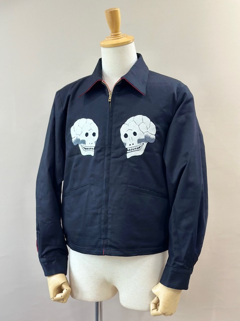 LOT1754Skull Bone Reversible Souvenir Jacket