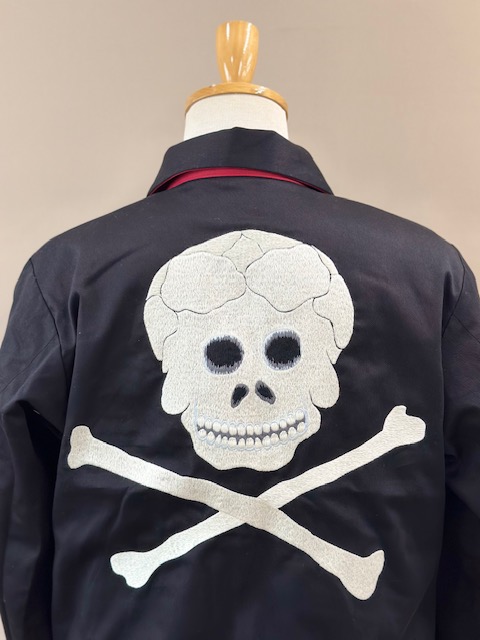 LOT1754Skull Bone Reversible Souvenir Jacket