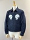 LOT1754Skull Bone Reversible Souvenir Jacket