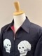 LOT1754Skull Bone Reversible Souvenir Jacket