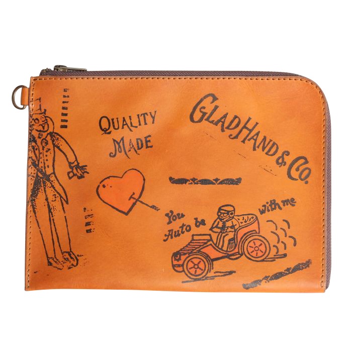 LEATHER DOCUMENT BAG "GLAD POSTALS"��VASCO �� GLADHAND��