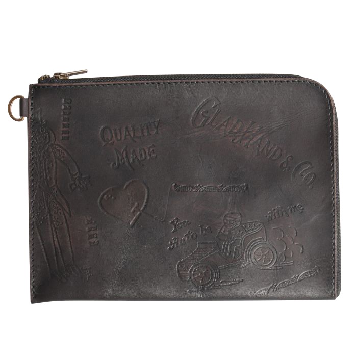 LEATHER DOCUMENT BAG "GLAD POSTALS"��VASCO �� GLADHAND��
