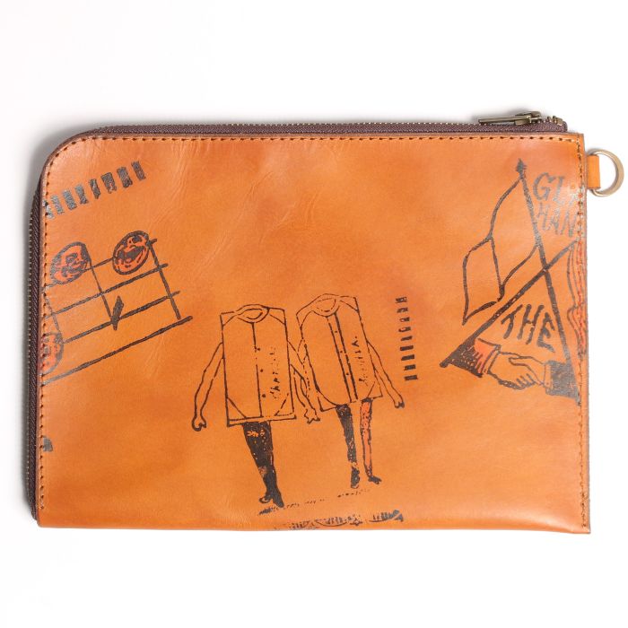 LEATHER DOCUMENT BAG "GLAD POSTALS"��VASCO �� GLADHAND��