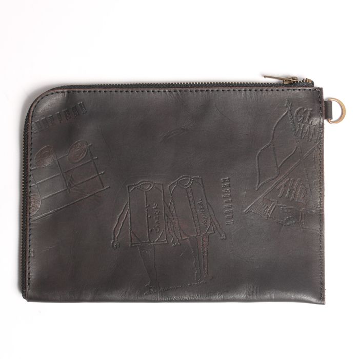 LEATHER DOCUMENT BAG "GLAD POSTALS"��VASCO �� GLADHAND��